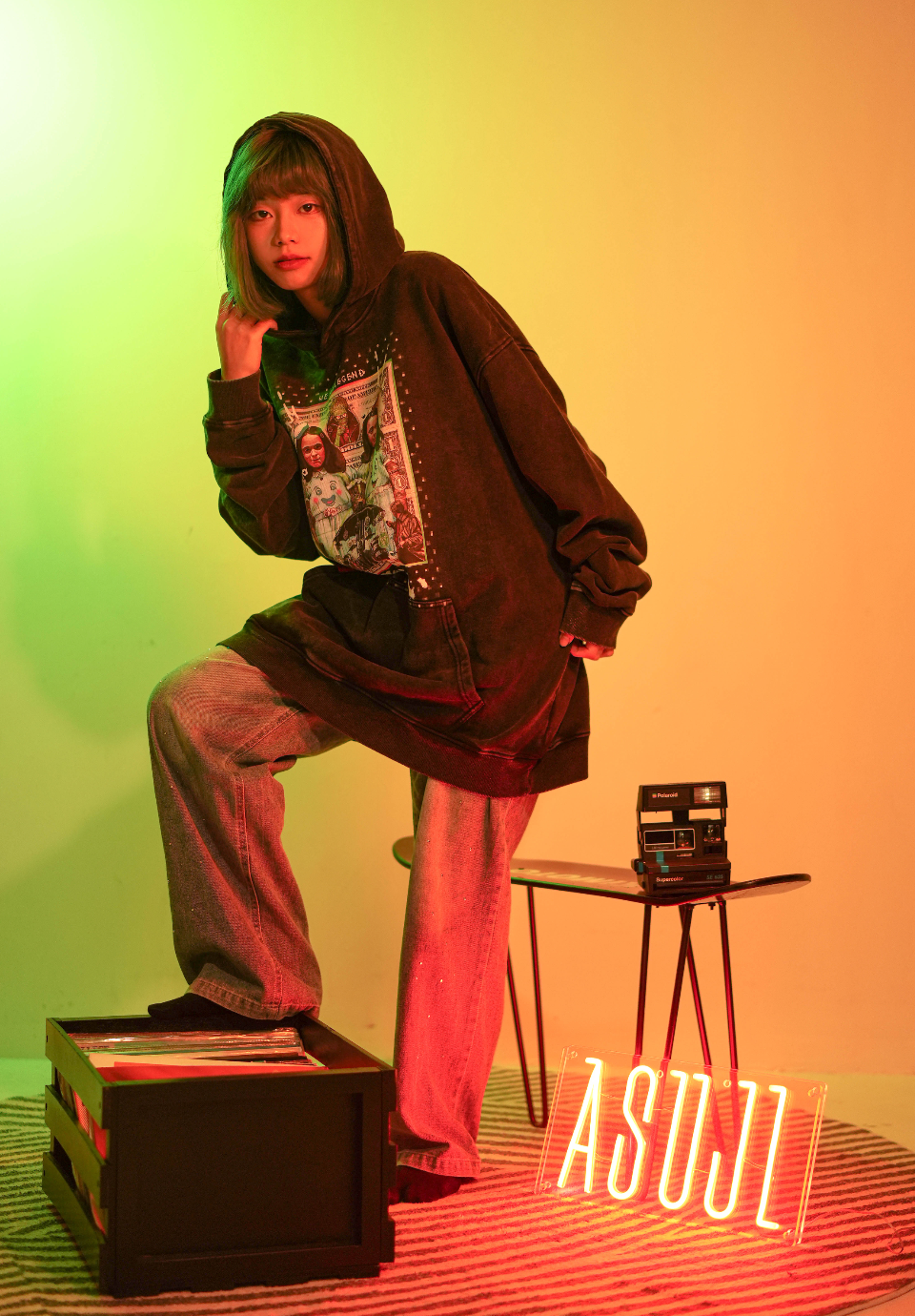 <Move it movie > 洗水衛衣 Washed hoodie