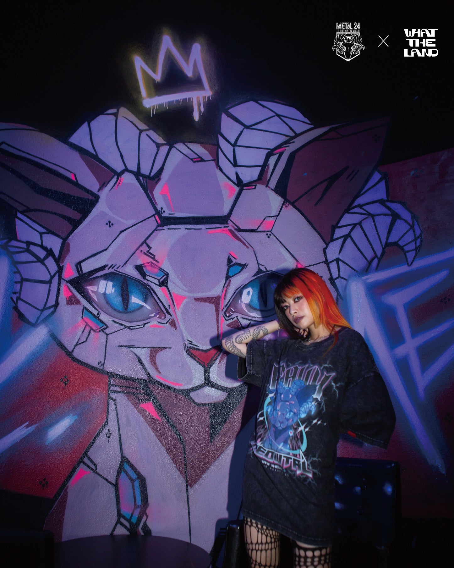 PIBG2038 x Metal Fitness x What the land🖤聯乘合作企劃!!